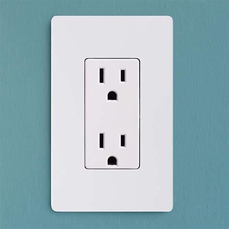 screwless wall outlet plates.